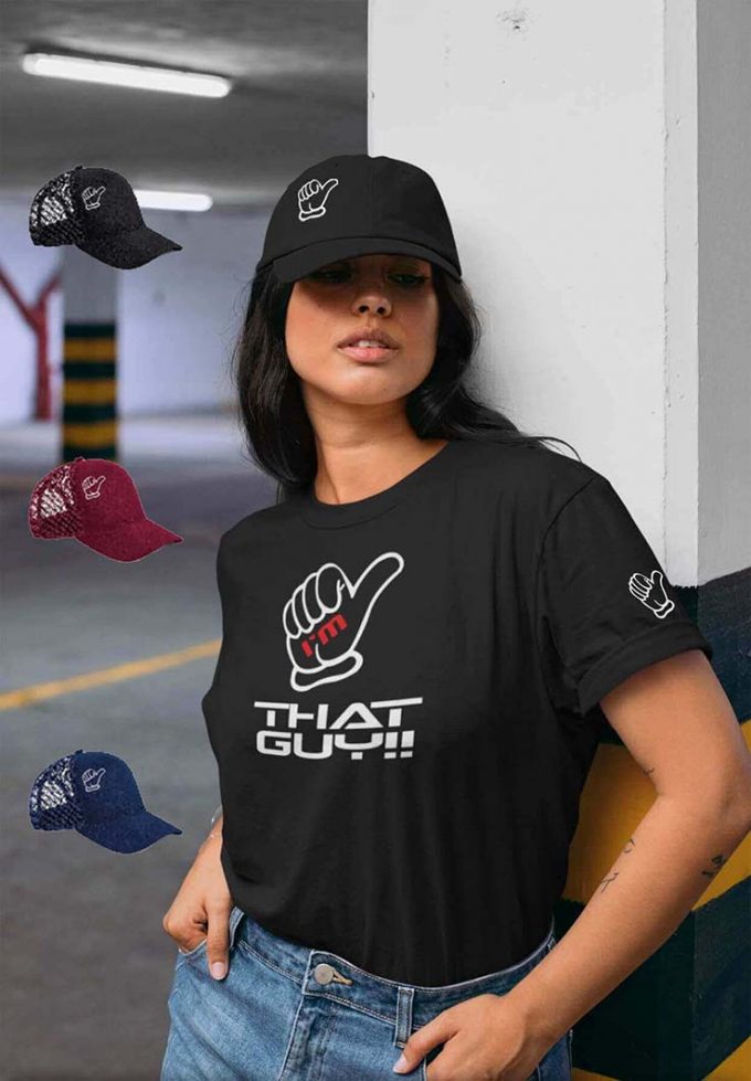 Imthatguy Velvet Retro Baseball Caps Black