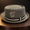 Blue Pork Pie Hat