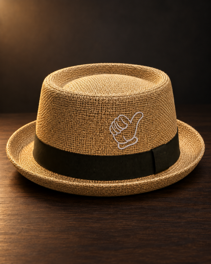 Beige Pork Pie Hat